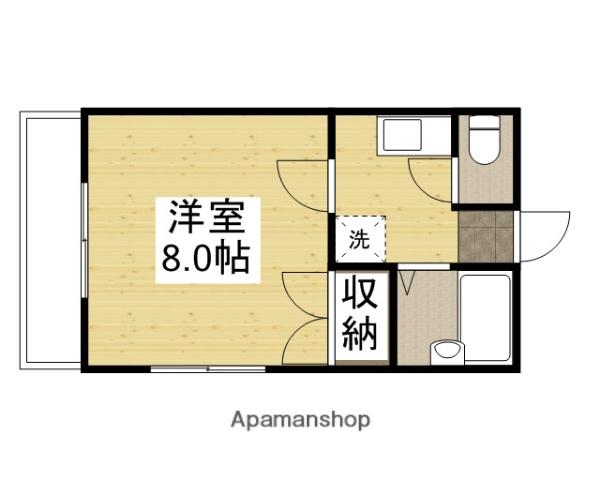 北村ビルSEED21 C棟(1K/4階)の間取り写真