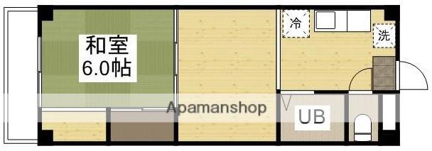 レジデンス春日町(1DK/2階)の間取り写真