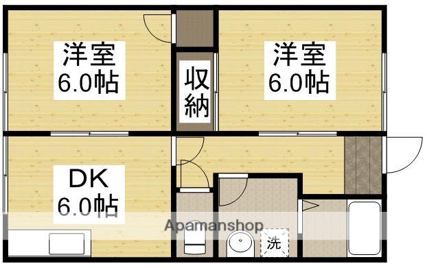 田口コーポ2(2DK/1階)の間取り写真