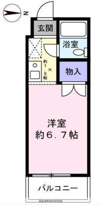 片山グリーンハイツ(1K/1階)の間取り写真