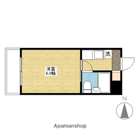 CION伊福町(1K/3階)の間取り写真