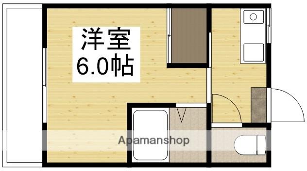 アーバンライフ泉田Ⅱ(1K/1階)の間取り写真