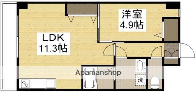 メゾンドW(1LDK/1階)の間取り写真