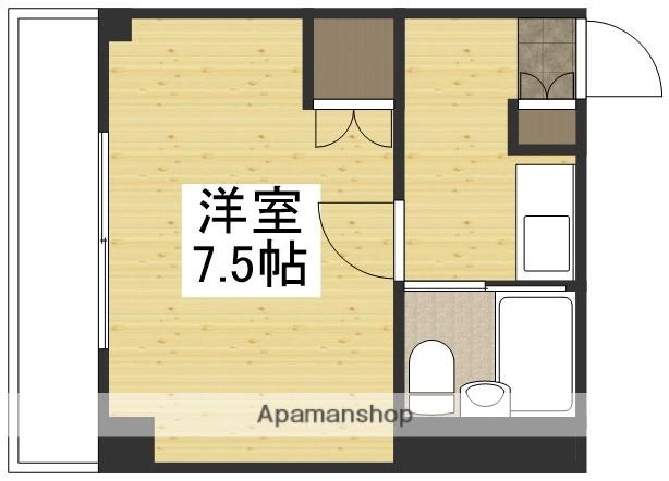 ベンハウス大供(1K/8階)の間取り写真