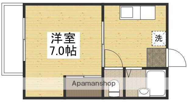 コスモハイツ津島(1DK/2階)の間取り写真