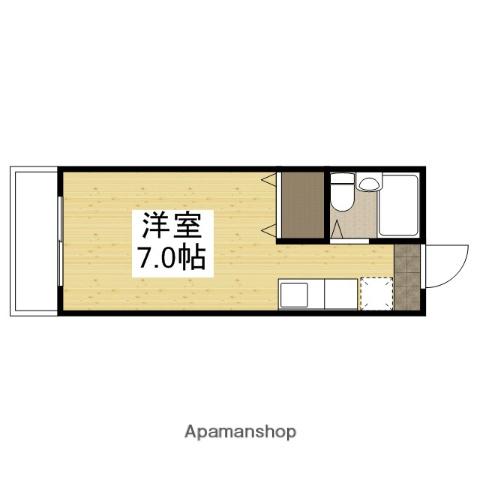 メゾン・タカ(ワンルーム/6階)の間取り写真