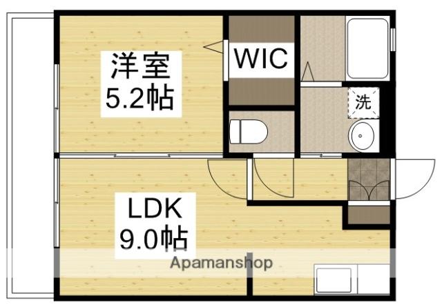 荘(1LDK/1階)の間取り写真