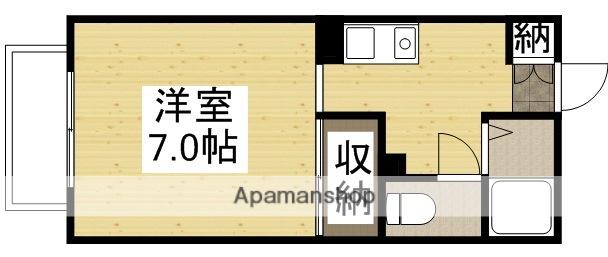 サンヴィレッジ山内(1K/1階)の間取り写真