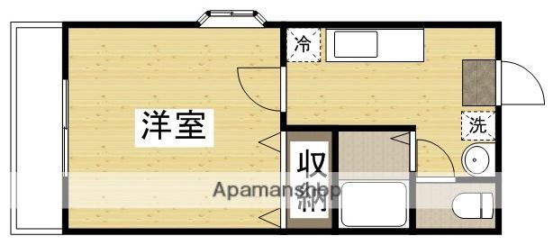 第5・6北村ビル(1K/3階)の間取り写真