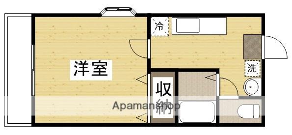 第5・6北村ビル(1K/3階)の間取り写真