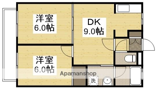 サンパレスえなみ(2DK/2階)の間取り写真