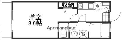 ラ・トピア(1K/2階)の間取り写真
