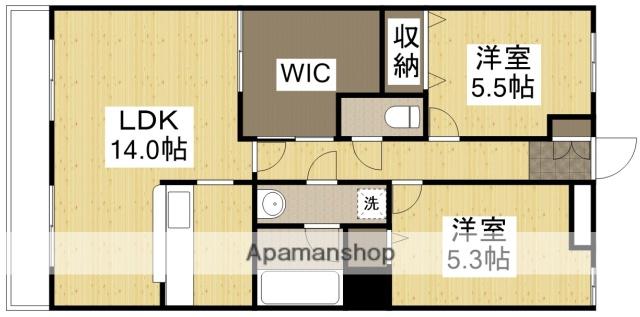 ローズハイツ竜操(3LDK/1階)の間取り写真