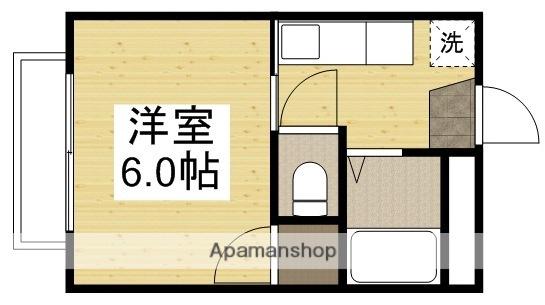 コーポうきた(1K/1階)の間取り写真