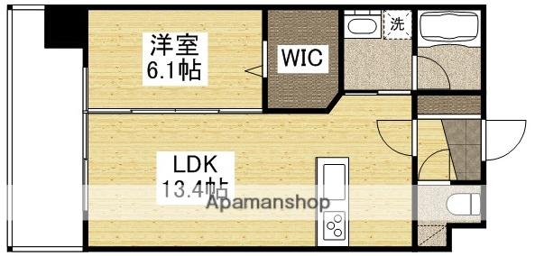 SIN KERUUXU TERA(1LDK/7階)の間取り写真