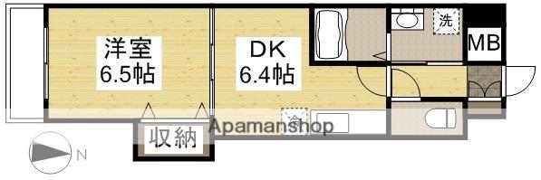 はるなガーデン(1DK/4階)の間取り写真