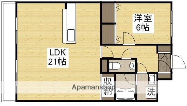 はるなガーデン(1LDK/8階)の間取り写真