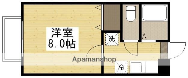 ハイツマスカットⅠ(1K/2階)の間取り写真