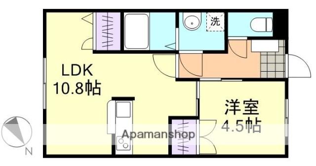 ロイヤル藤Ⅰ(1LDK/1階)の間取り写真