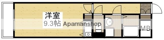 朝日プラザ岡山サウスフロント(ワンルーム/8階)の間取り写真