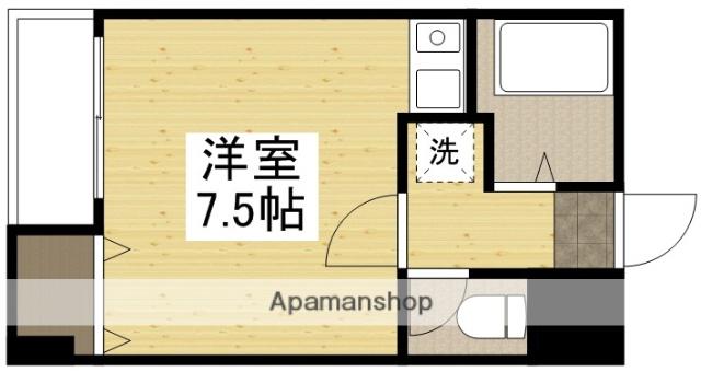 CALME栄町(ワンルーム/2階)の間取り写真