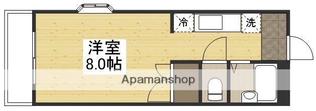 グランヴェール(ワンルーム/3階)の間取り写真