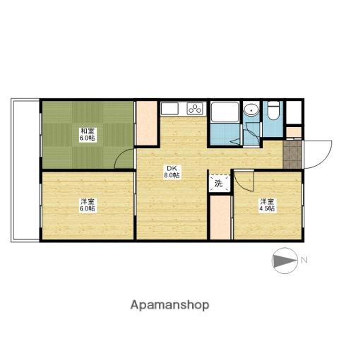 エクシードY(3LDK/2階)の間取り写真