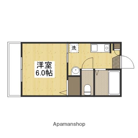 コンフォート住吉(1K/1階)の間取り写真