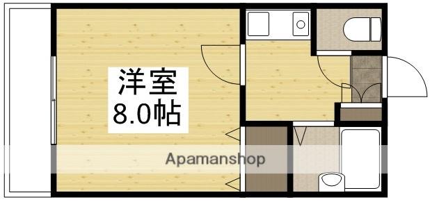 マンションさちえNO.3(1K/3階)の間取り写真