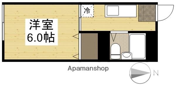 サンコーポ(1K/2階)の間取り写真