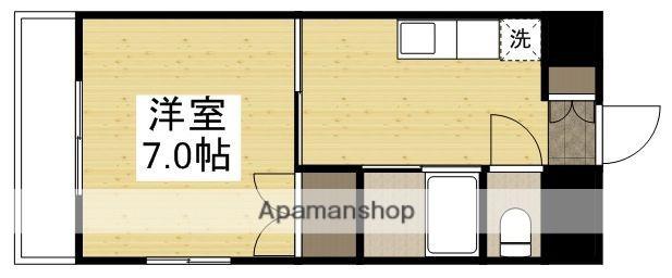 ヴェルサスライム(1K/4階)の間取り写真