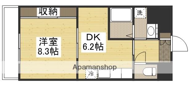 アトーレ野田(1DK/8階)の間取り写真