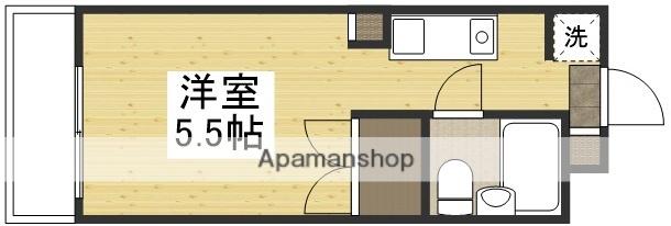 ノーブルハイツ清心町(ワンルーム/3階)の間取り写真