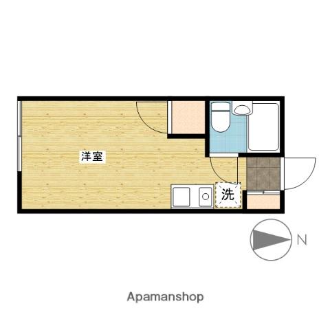 アクティブ23(ワンルーム/2階)の間取り写真