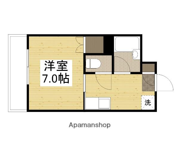 グランデュール旭川(1K/4階)の間取り写真