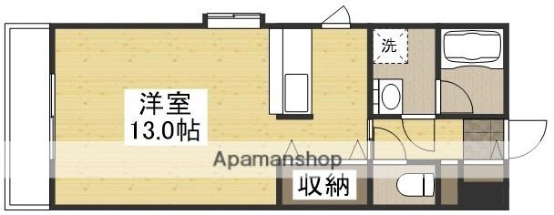 ラフィネ西之町(ワンルーム/2階)の間取り写真