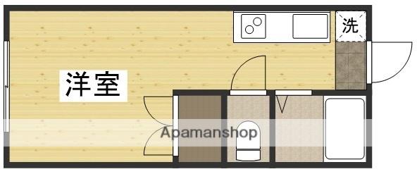 たなかハイツⅠ(ワンルーム/2階)の間取り写真