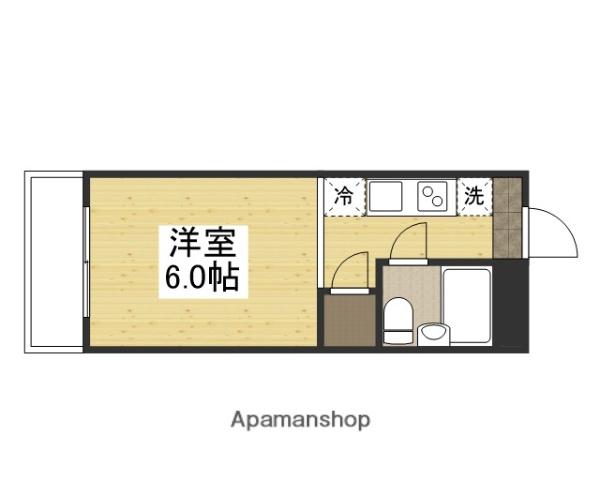 ウェーブレジデンス津島(ワンルーム/1階)の間取り写真