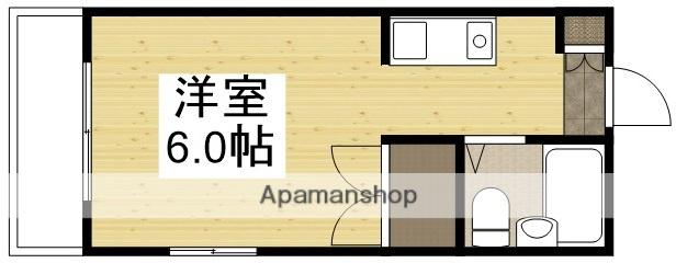 アーバンライフ高屋1(ワンルーム/3階)の間取り写真