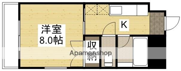 アークハイツ富田町(1K/5階)の間取り写真