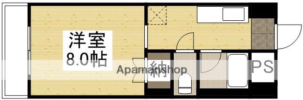 アークハイツ富田町(1K/7階)の間取り写真