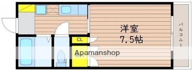 セントフォレスト伊島(1K/5階)の間取り写真
