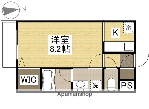 ピュアベルデサウス北方(ワンルーム/1階)の間取り写真