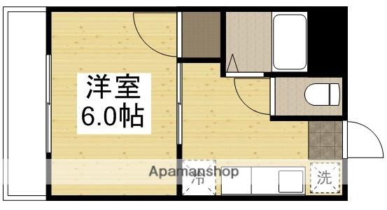 富田ハイツ(1K/3階)の間取り写真