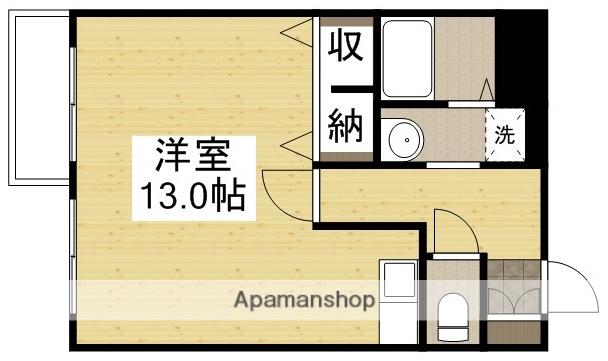グランデュール医大南(ワンルーム/5階)の間取り写真
