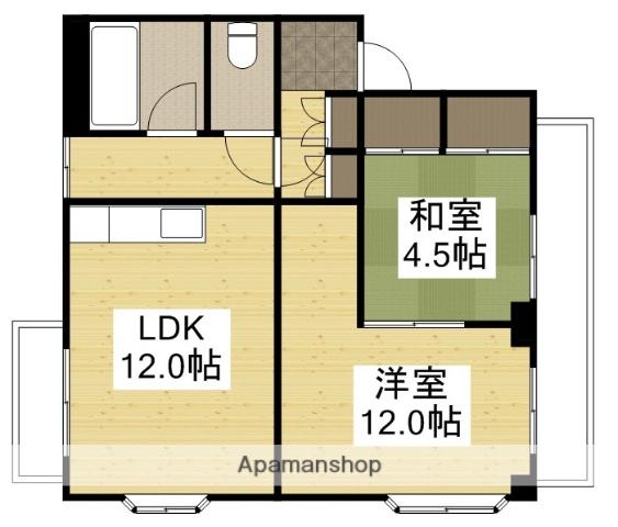 ハイツルミネ(2LDK/3階)の間取り写真