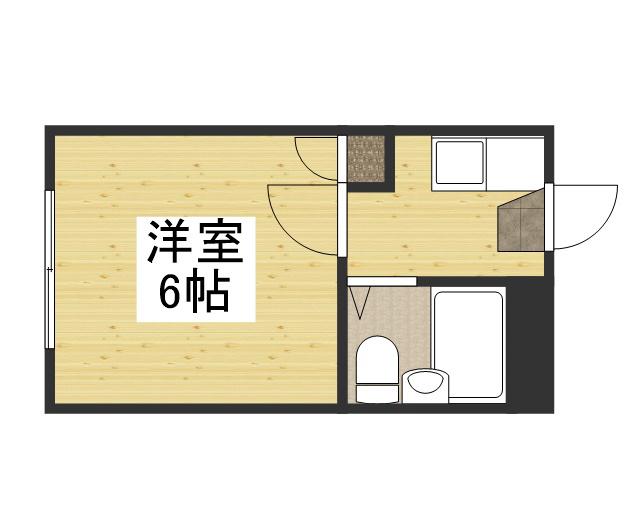 さかいビル(1K/3階)の間取り写真