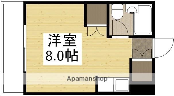 コーポラスK(ワンルーム/1階)の間取り写真