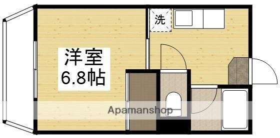 アイヨコヤマ(1K/4階)の間取り写真