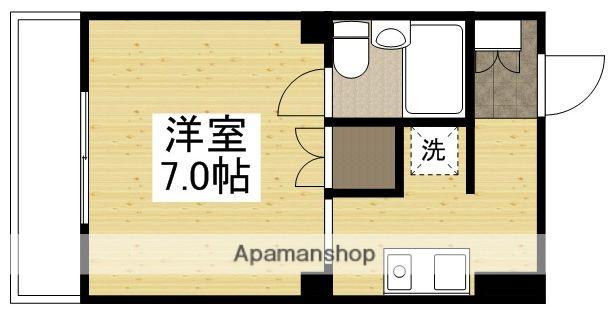 ノーブルハイツ鹿田(ワンルーム/5階)の間取り写真